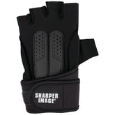 Sharper Image Fitness Gloves With Wrist Support (small; Black)
