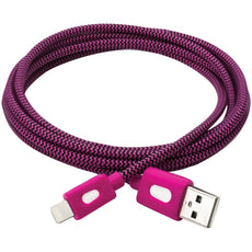 Bt Saphire Pwrmate Charge & Sync Lightning Cable 6ft (pink)