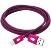 Bt Saphire Pwrmate Charge & Sync Lightning Cable 6ft (pink)