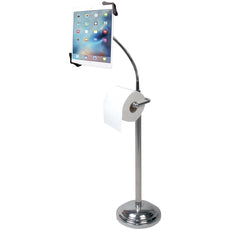 Cta Digital Tablet Pedestal Stand With Roll Holder