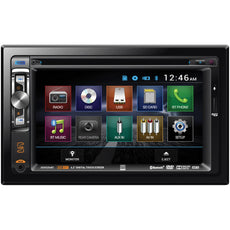Dual 6.2&#34; Double-din In-dash Dvd Receiver With Bluetooth