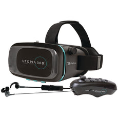 Retrak Virtual Reality Headset With Bluetooth Controller & Earbuds