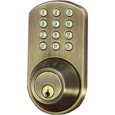 Morning Industry Inc Touchpad Electronic Dead Bolt (antique Brass)