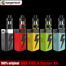 2017 New Original Kangertech Kanger AKD FIVE 6 Starter Kit 8ml Top Filling Subohm Tank Electronic Cigarette 220W Mod vape kit