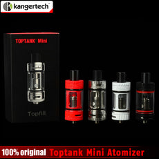 100% Original Kangertech Toptank Mini Atomizer 4.0ml Top Refilling Sub Ohm Tank with Delrin Drip Tip 4 colors with 510 thread