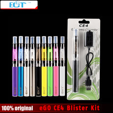 Original ECT eGO CE4 Blister kits Packing Electronic Cigarette 650mah 900mah 1100mah battery with CE4 atomizer and charger