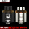 Original UD Skywalker RDA Tank 24mm Diameter 2 Posts Delrin Drip Tip Atomizer Clapton Coils PEI Heat-Resistance Top Cap Pre-sale