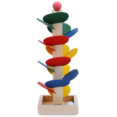 Ball Run Track Game Toy Wooden DIY Mini Tree Baby Kids Education Wooden block Educational toys for children kids