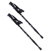 2 pcs/lot ultralight trekking poles walking stick hiking pole Anti-Shock 52-110cm 3 Section Black#