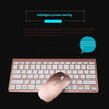 2017 PC Accessories Wireless Gaming Keyboard and  Gaming Mouse Ultra-thin mini keyboard suit 2.4 G wireless keyboard