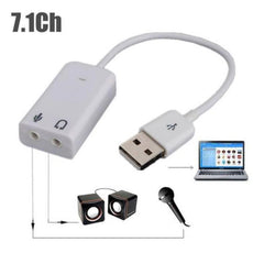 2017 New Arrival External Virtual USB 2.0 For Laptop Converter Stereo Sound Card Audio Adapter