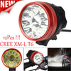 Bicycle Light 30000 Lumens Flashlight 12 x CREE Chip XML-T6 LED Cycling Front Light Zoom Waterproof Bike lights #E0