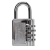 New 4 Dial digital lock Combination Suitcase backpack Password Lock camping trinket#YL