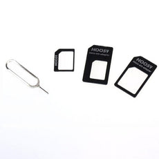 2017 Newest 3 in 1 Nano Sim Card Adapters to Micro Standard SIM Card Adapter Eject Pin For iphone 4/5/6/6S Plus Full SIM Card