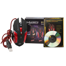 Gaming Mouse 2017 Gift Sale Keyboard Gamer HXSJ USB wired Discoloration Russian version of the game keyboard + Gaming Mouse#25