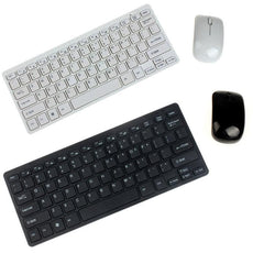 High Quality Luxury Ultra Slim Mini 2.4G Wireless Keyboard Mouse Kit For PC Laptop