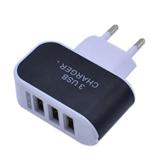 2017 Universal New 3.1A Triple USB Port Wall Home Travel AC Charger Adapter In Mobile Phone Travel Charger For S6 EU Plug#25