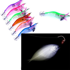 MUQGEW  6pc Fishing Lures LED Electronic Light Prawns Curls Squid Jigs Bait Bass Lure Fish Equipment #EWX