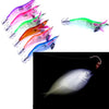 MUQGEW  6pc Fishing Lures LED Electronic Light Prawns Curls Squid Jigs Bait Bass Lure Fish Equipment #EWX