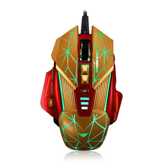 2016 Computer Mouse Malloom 2016 Mouse Game Computer 4000 DPI 8D Buttons LED Mechanical Wi ...