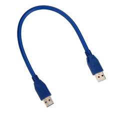 USB 3.0 Type A Male to Type A Male 6FT 0.3m Extension Data Sync Cord Cable Blue USB Cable High Quality Hot Sale Free Ship #201