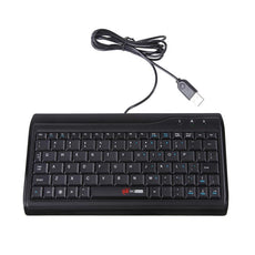 2016 PC Accessories Plastic Material Fashion New Black USB Mini Wired Compact Thin Keyboard for Desktop Laptop PC
