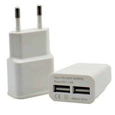 2017 Mobile Phone EU  2 USB Port Wall Home Travel Charger Adapter 2A AC Source Charging For Oneplus 3 Three EU Plug WH#25