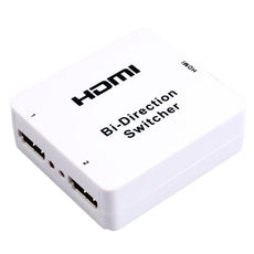 High Quality 2015 Hot Sale 3D HDMI Bi-Direction Manual Switcher HDMI V1.4 Bi-direction 2x1 or 1x2 Free Shipping