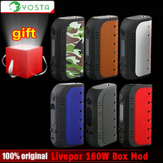 Original Yosta Livepor 160W Box Vape Mod electronic cigarette No 18650 Battery Box Mod or IGVI RDA Tank 160W Power VS Smok Eleaf