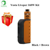 Original Yosta Livepor 160W Box Vape Mod electronic cigarette No 18650 Battery Box Mod or IGVI RDA Tank 160W Power VS Smok Eleaf
