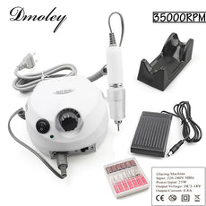 25W 35000RPM Pro Electric Nail Drill File Bit Machine Version Silicone Case Anti-scald Handle Manicure Kit Nail Equipment tools