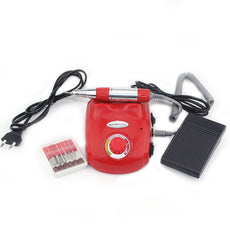 30W Red Professional Electric Nail Art Drill Machine Nail Equipment Manicure Pedicure Files Electric Manicure Drill & Accessory