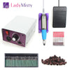LadyMisty 30000RPM Electric Nail Art Drill Machine Nail Equipment Manicure Pedicure Files Electric Manicure Drill & Accessory