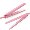 Mini Curls Hair Straightener Iron Pink Ceramic Electronic Chapinha Nano Titanium Straightening Corrugated Curling Styling Tools