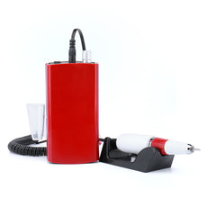 Rechargeable 30000RPM Red Electric Nail Drill Machine Acrylic Nail File Drill Manicure Pedicure Kit Set Nail Art Equipment