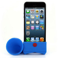 Creative Silicone iPhone Speaker Horn Shape Cell Phone Loudhailer Phone Accessories Phone Holder Stand Gift