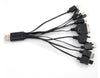 Universal Mobile Phone Charger USB Cell Phone Charging Cable Multicharger for HTC Samsung iPhone iPod Nokia ZTE LG Blackberry