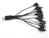 Universal Mobile Phone Charger USB Cell Phone Charging Cable Multicharger for HTC Samsung iPhone iPod Nokia ZTE LG Blackberry