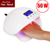 2017 Professional 50W LCD Display Dual UV LED Nail Lamp Nail Art Equipment with Timer DROPSHIPPING lampara led manicura