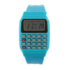 Unsex Silicone Multi-Purpose Time Electronic Wrist Calculator Watch