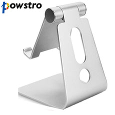 Powstro Aluminum Metal Mobile Phone Tablet Desk Holder Stand for iPhone Samsung Cellphone Desk Stand For iPad iPhone Holder