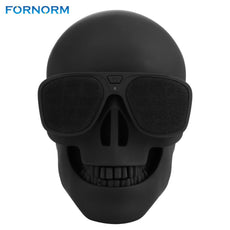 Halloween Skull Head Shape 3.5mm Audio Wireless Bluetooth Speaker Stereo Rechargeable for Desktop PC Laptop Tablet Smartphone