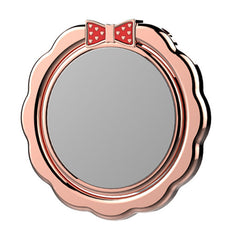 Powstro Metal Mirror Finger Ring Holder 360 Degree Smartphone Mobile Phone Finger Stand Holder For iPhone 7 6 Samsung Tablet