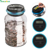 2.5L Piggy Bank Counter Coin Electronic Digital LCD Counting Coin Money Saving Box Jar Coins Storage Box For USD EURO GBP Money