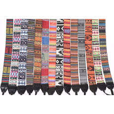 TS-MU Retro Style Double Cotton Yard Colorful Pattern Camera Shoulder Neck Sling Hand Strap Belt