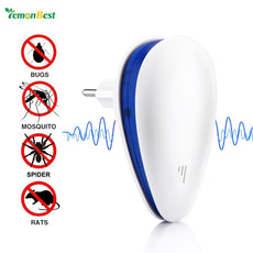 Lemonbest 2pcs/Set Breathing Night Light EU/US Plug with Ultrasonic Pest Repeller Use Non-Toxic Electronic Mosquito Dispeller