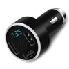 Powstro 2 in 1 Aluminium Dual USB Car Charger Stainless Steel Emergency Hammer Fatigue driving voice broadcast for iPhone 6 7