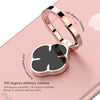Powstro Clover Mobile Phone Stand 360 Finger Ring Desk Stand Holder Fit For Magnetic Car Bracket Luxury Phone Holder Stand