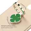 Powstro Clover Mobile Phone Stand 360 Finger Ring Desk Stand Holder Fit For Magnetic Car Bracket Luxury Phone Holder Stand