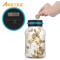 Electronic Digital Counting Coin Bank Money Saving Box Jar LCD Display Counter Piggy Bank For USD EURO GBP Money Christmas Gift